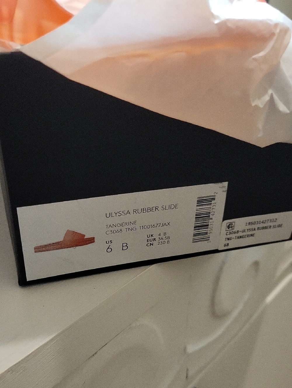 COACH Logo Slide Sandals in Translucent Peach, Size 6 - Picture 3 of 4